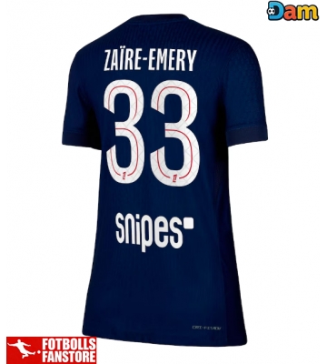 Paris Saint-Germain Warren Zaire-Emery #33 Hemmatröja Dam 2025-26 Kortärmad